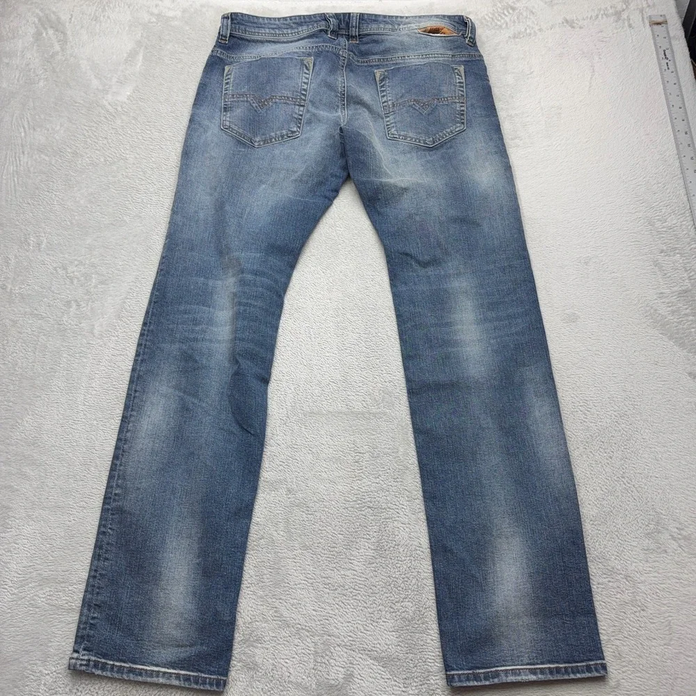 Diesel Jeans Mens 33 Blue Safado Regular Slim Straight Stretch Denim Pants